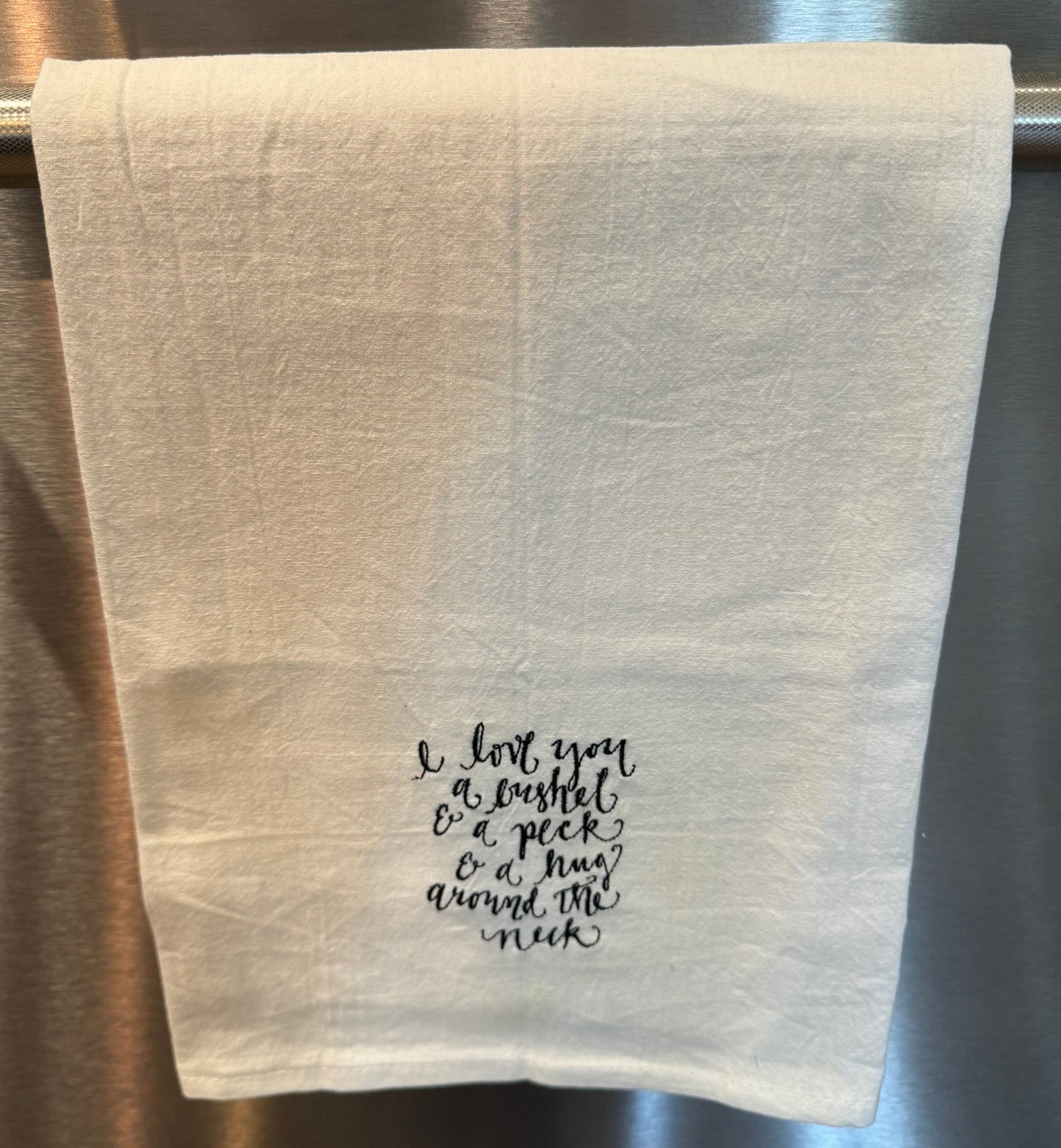 Bushel and a Peck Flour Sack Kitchen Towel