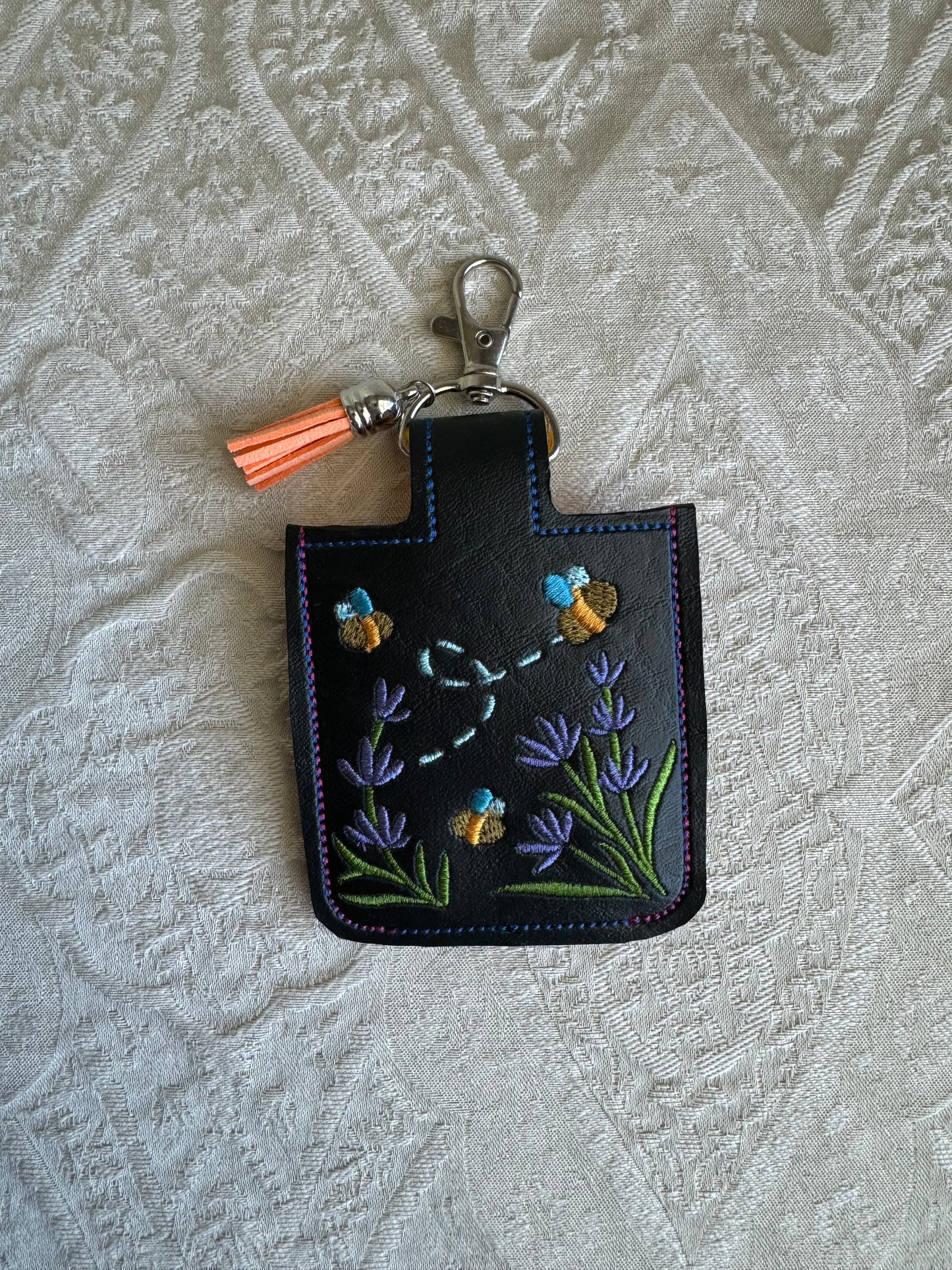 Buzzing Bee's Hand Sanitizer Holder Black