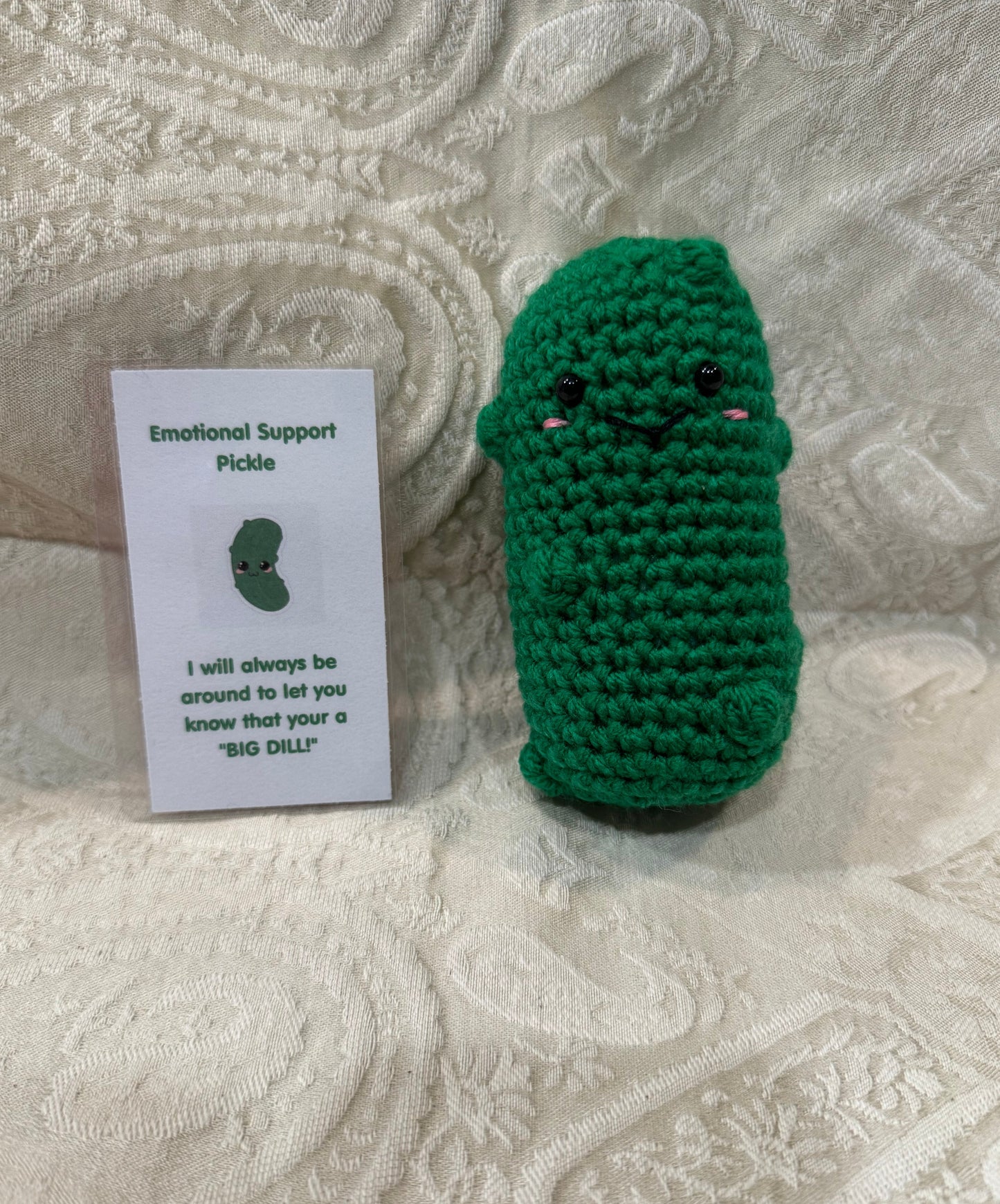 Emotional Support Pickle Amigurumi