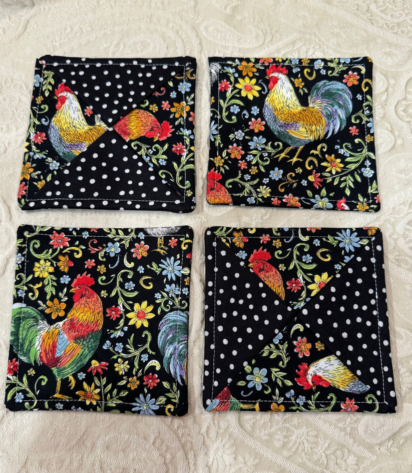 Set of 4 Chicken Coasters