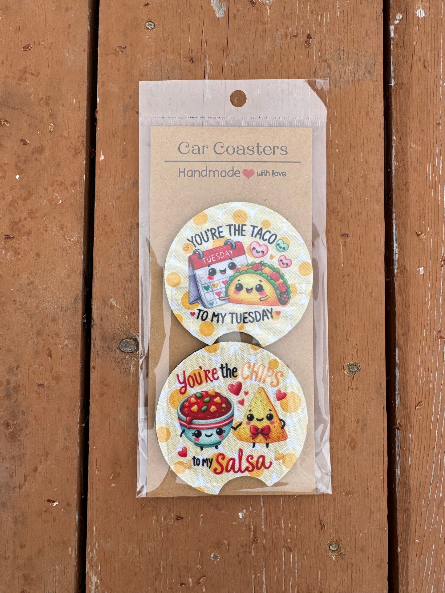 Taco Tuesday & Chips and Salsa Car Coasters