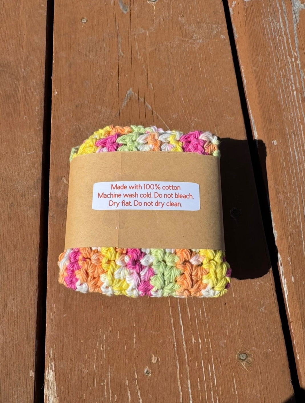 Rusty Saw Handmade Crochet Spa Set Over The Rainbow