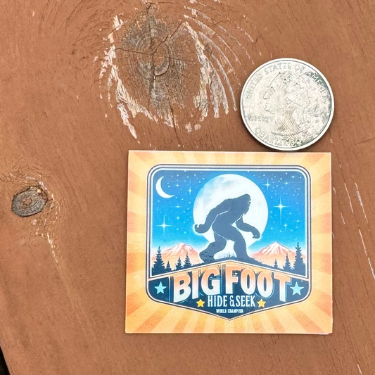Big Foot Hide and Seek World Champion Vinyl Sticker